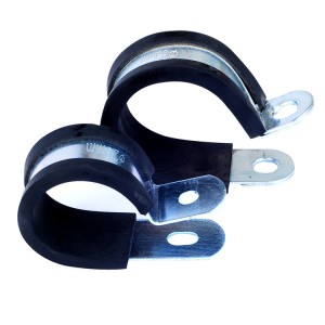 EPDM Black Rubber Stainless Steel OEM P Type Hose Clips