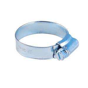 Carbon Steel British Type Hose Clamp na May Tube Housing