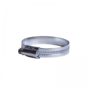 Carbon Steel British Type Hose Clamp With Tube Housing