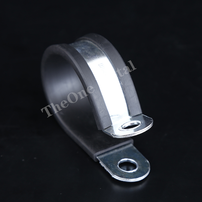 OEM/ODM Manufacturer P Type Hose Clips With Rubber - EPDM Black Rubber Galvanized Steel Lined P Clip – TheOne