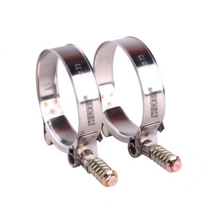 T-fulmen Metal Zinc Plated Spring Wholesale Product High Torque Hose Clamp