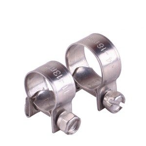 I-Stainless Steel Mini Hose Clamp Factory 9MM Bandwidth Hose Clamp