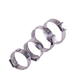 Stainless steel 304 Stepless 1-Ear Clamp