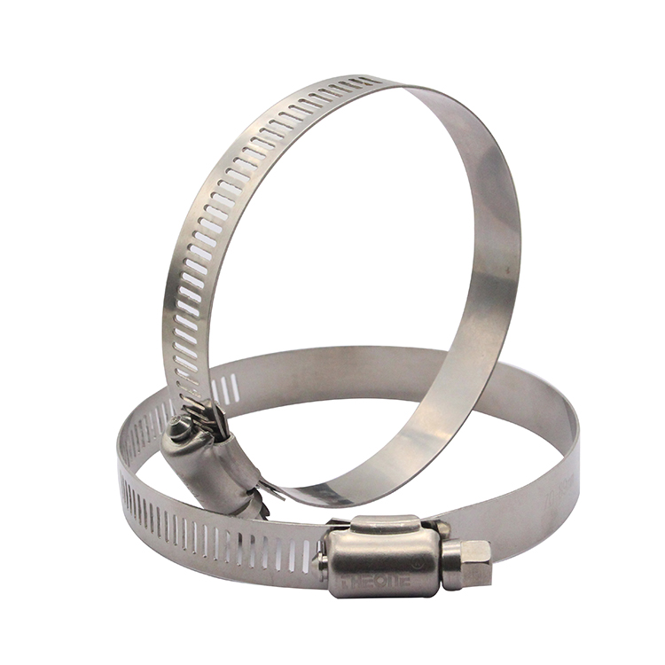 12.7mm Bandwidth American Type Perforated Vehicle Gas Hose Clamps Featured Image