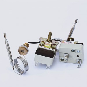 capillary thermostat for oven equipment