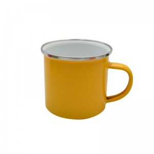 Personalized Sublimation Blanks Print 12oz 360ml Colored Coffee Enamel Mug