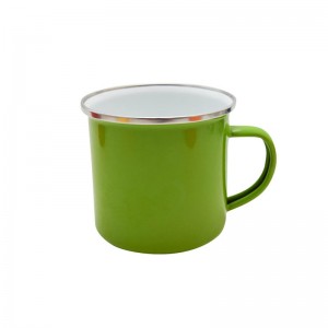 Personalized Sublimation Blanks Print 12oz 360ml Colored Coffee Enamel Mug