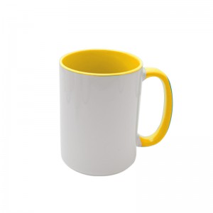 8oz U Shape Inner Handle Color Mug