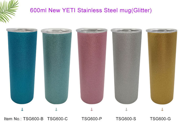 Sublimation Glittering Series Stainless steel double wall vacuum cup.