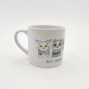 Sublimation blank white ceramic mug 6oz coffee mugs factory wholesale