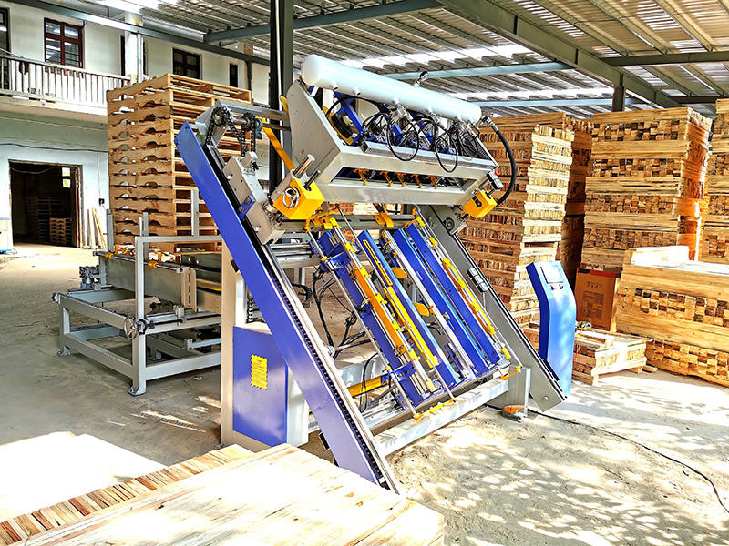 UAE CP7 wooden pallet production line delivered and installed smoothly
