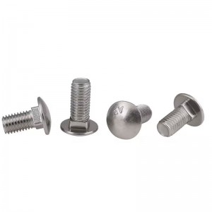 Factory export DIN 603 Cup head square neck bolts with large head Carriage bolt M8*1.25