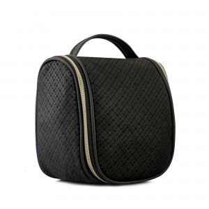 ODM Cellophane Bags Factory –  Travel Toiletry Bag For Men, Black Fine Grid B/K00390G Men’s Toiletry Bag  – Tianhou Bag