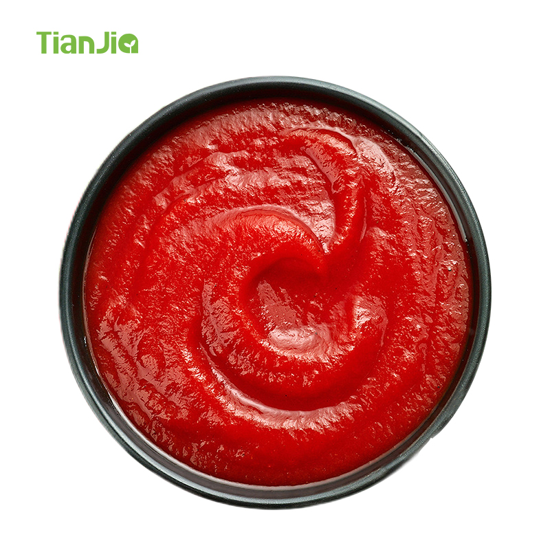 TianJia Liewensmëtteladditiv Fabrikant Tomate Paste an Brix 30-32%