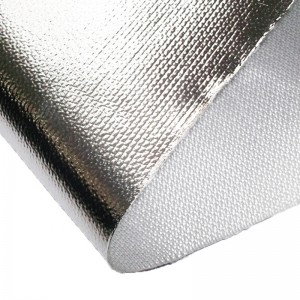 Aliuminio folijos kompozitinis stiklo pluošto audinys