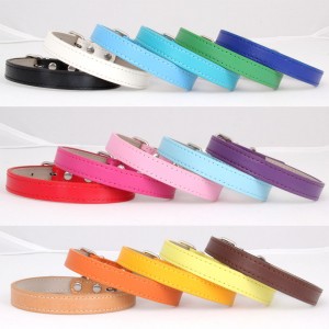PU Leather Pet Collar And Leash Set Available Different Colors For All Size Dogs