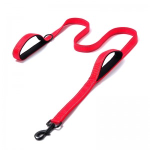 Nylon Reflective  Dog Leash  Double Handles For All Dogs