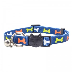 Cat Collar Breakaway with Cute Bow Tie and Bell Personalized Cute Patterns
