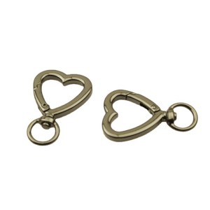 Heart Shape Premium Zinc Alloy Swivel Snap Hook Spring Hook
