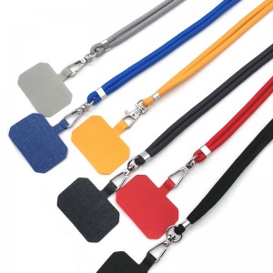 Adjustable Cell Mobile Phone Rope Lanyard with Tab