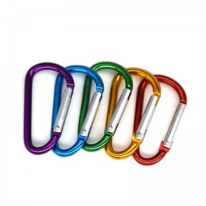Wholesale China Factory High Quality Colorful Carabiner Metal Custom Climbing Hook