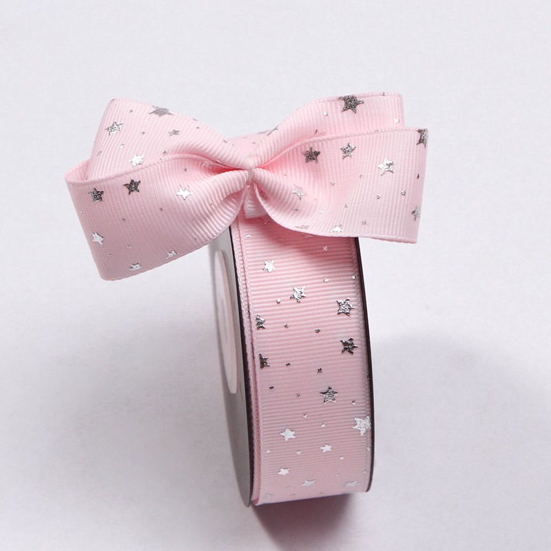 Polyester Grosgrain Gift Star Ribbons