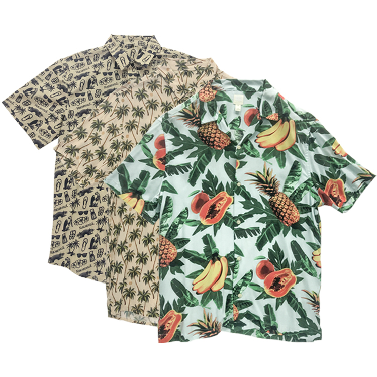 TianYun Man tropical fruit pattern Hawaiian shirts