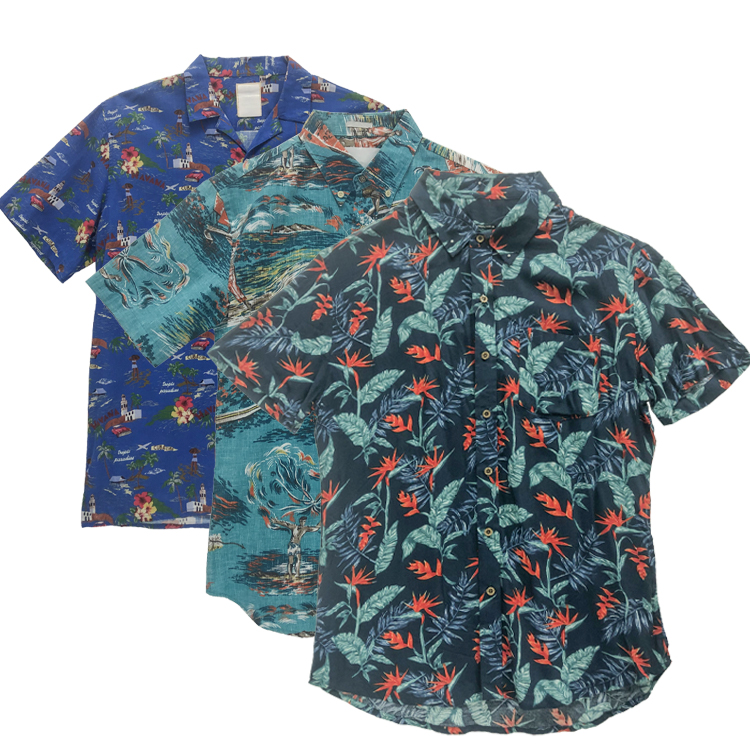 TianYun Custom Men’s Short Sleeve Casual Beach Tropical Hawaiian Shirts