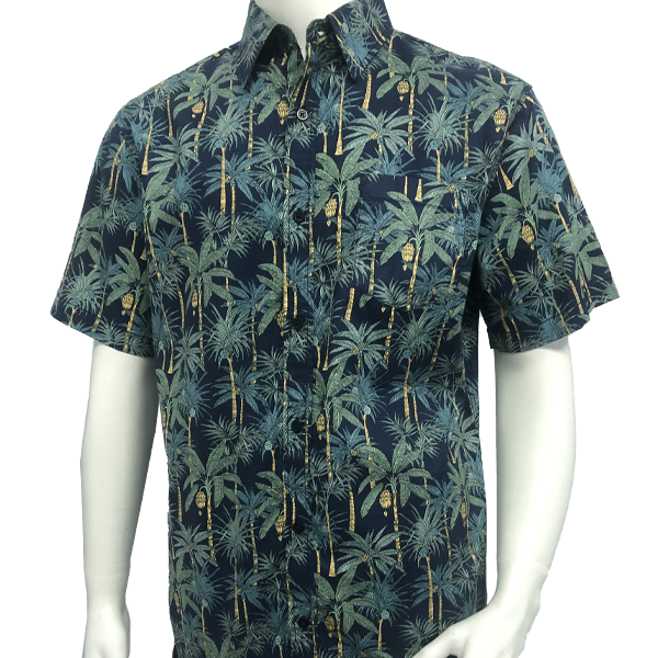 Tianyun Custom Printed Summer Beach Wear Hawaiian Shirt