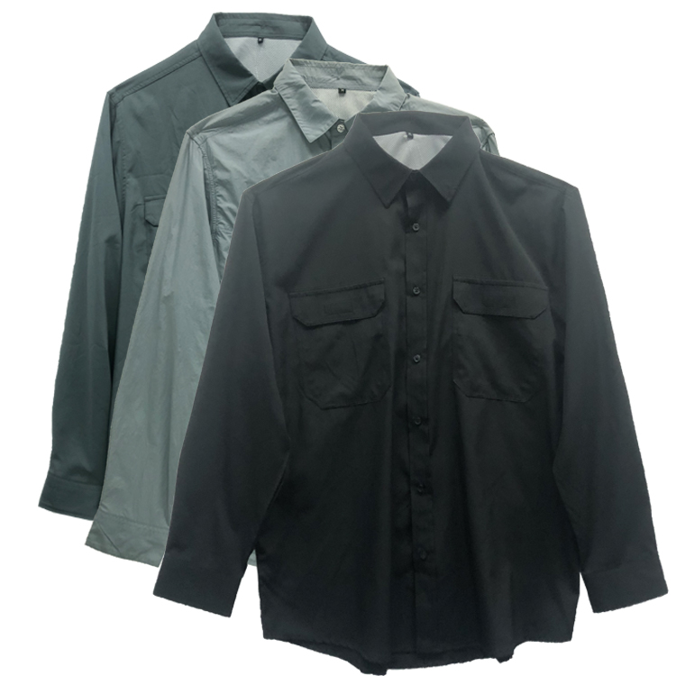 TianYun Man black 100% polyester fishing shirts