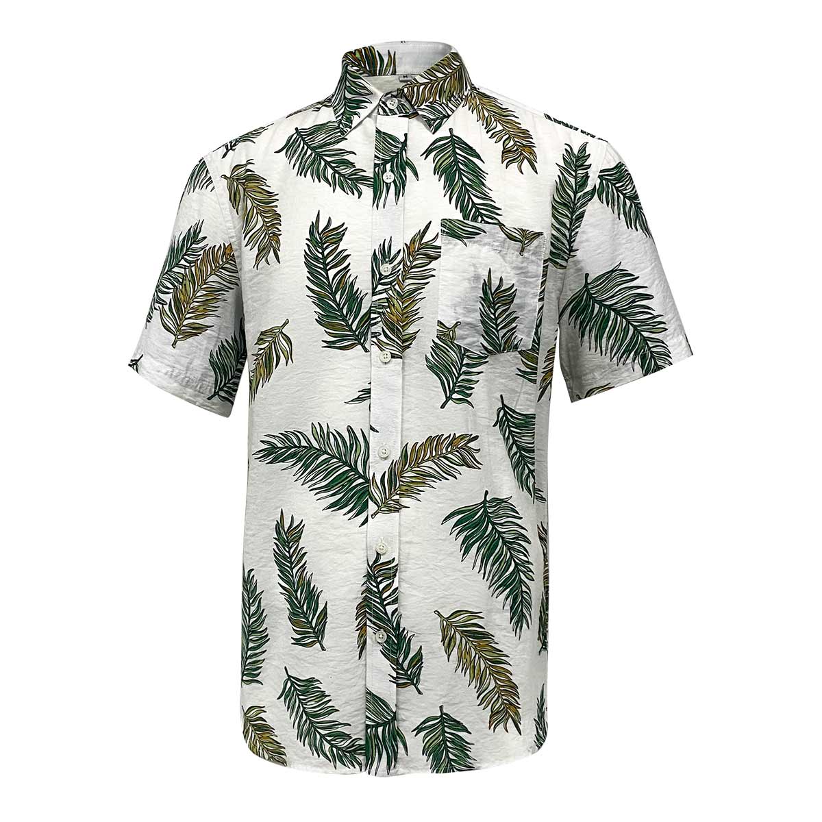 TianYun Customize Men’s Cotton Casual Button Up Beach Aloha Hawaiian Shirts