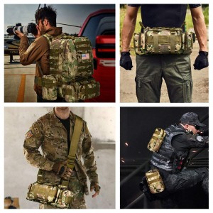 Large-capacity detachable tactical backpack military backpack