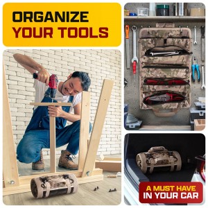 Tool storage kit Small tool kit with detachable bag tool roll storage kit