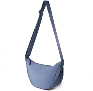 Crossbody Sling Bag for Women Men, Small Crescent Bag Lightweight Nylon Shoulder Waist Fanny Pack Belt Bag with Adjustable Strap for Travel Workout Running Hiking