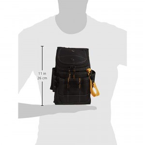 Zipper utility tool bag, medium, black,11 pockets, Factory direct kit