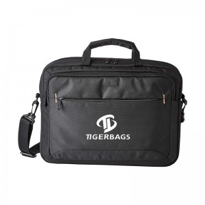 Black 15.6 Laptop and Tablet One Shoulder Bag Portable Bag