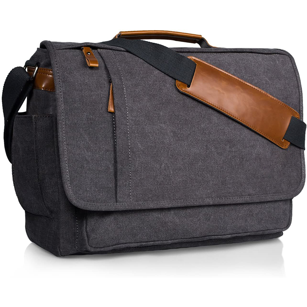 Laptop Messenger Bag 17-17.3-inch waterproof canvas shoulder bag factory direct can be customized