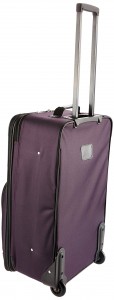 Fashion Softside Upright Luggage Set Purple. Fashion softside upright luggage set purple