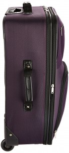 Fashion Softside Upright Luggage Set Purple. Fashion softside upright luggage set purple