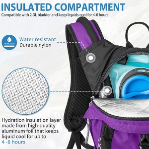 Hydration Backpack Insulated Pack with 2.5L BPA Free Bladder: Water Backpack for Men Women Kids – 18L Hydration Backpacks for Hiking Running Festival Cycling Biking
