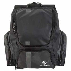 Large capacity hockey backpack left and right two side bags multiple compartments