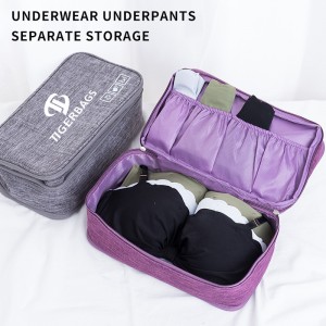 New cationic Oxford cloth Portable Bra storage large capacity waterproof underwear socks organizing storage bag