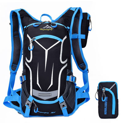 Backpack Riding Backpack with Basketball Net Bicycle Outdoor Travel Hydration Bag Riding Bag
