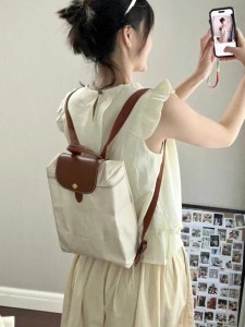 Classic backpack, large capacity folding backpack, nylon bag, women’s backpack