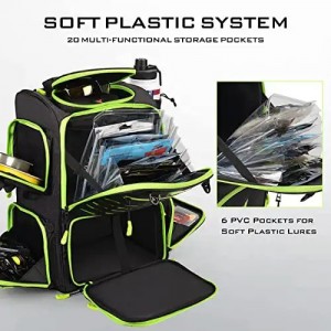 Customizable Outdoor Sport Fishing Tackle Backpack with Fishing Rod Holder