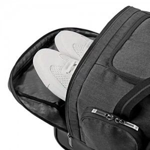 Carry-On Wheeled Duffle Bag, 49L Capacity, Grey, 22 Inch
