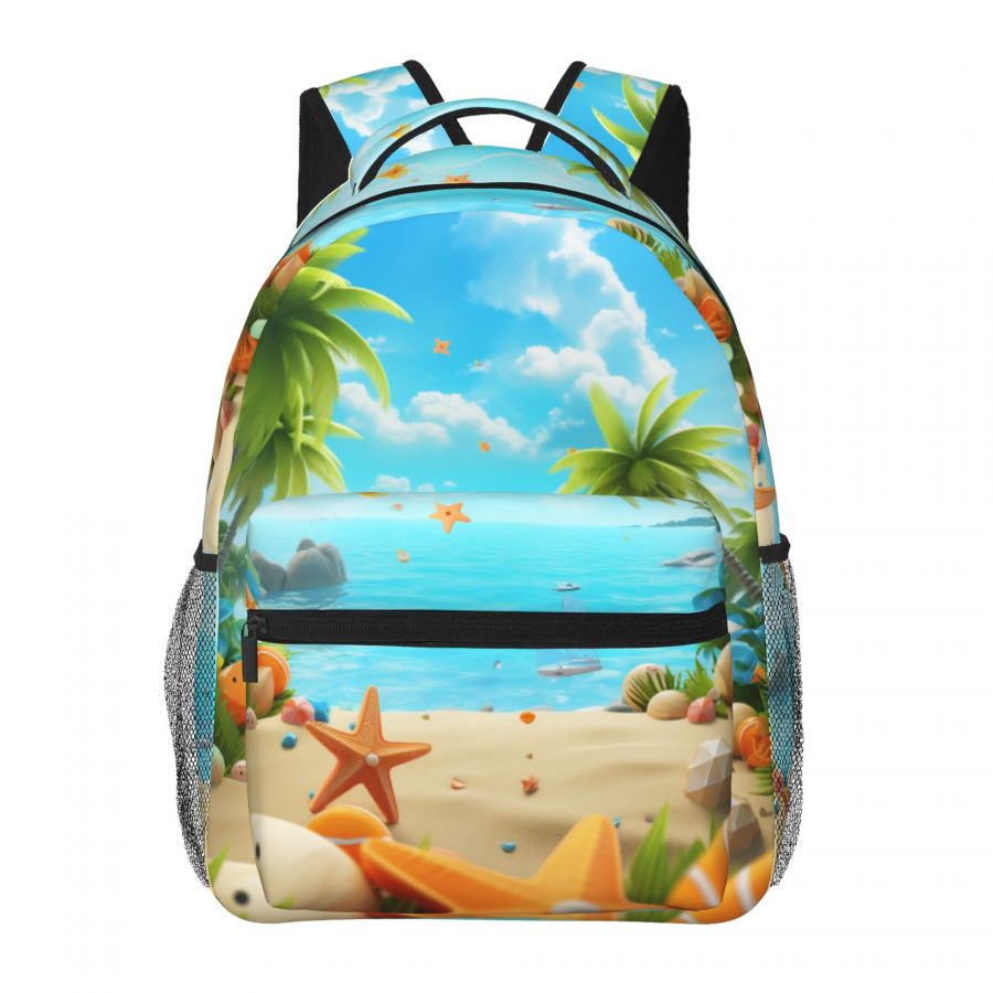 Underwater beach style backpack for children