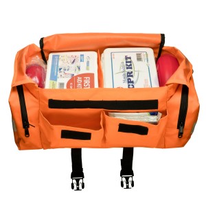 Large capacity first aid kit with multiple compartments lightweight and durable