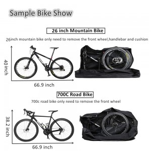 Folding bike bag Bicycle tote bag, storage folding bike bag can be customized bag factory direct sales