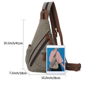 Versatile crossbody backpack is durable for both men and women